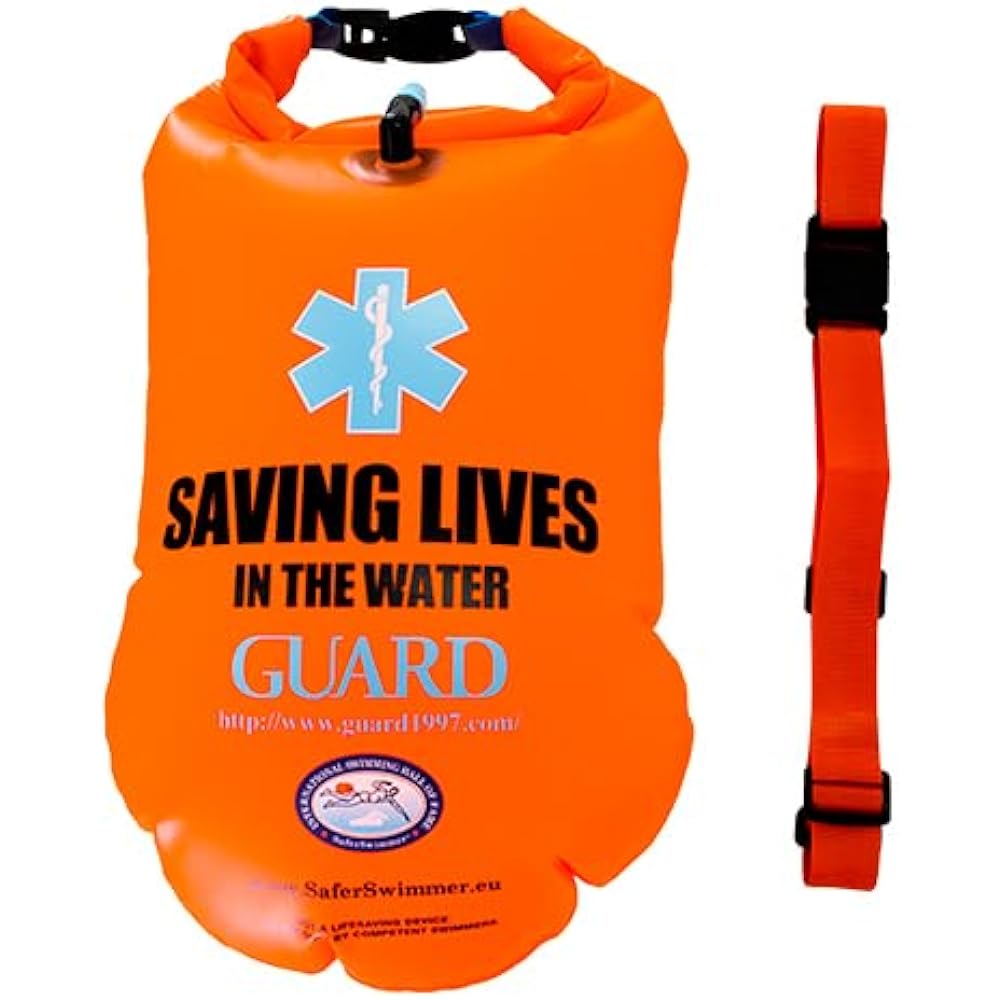 GUARD Emergency Float [Disaster Prevention Flood Disaster Swimming Rescue Waterproof Water Resistant Emergency Floating Ring Sea Disaster Prevention Bag Outdoor Valuables Float Disaster Float Equipment Disaster Prevention Goods F7017-01]