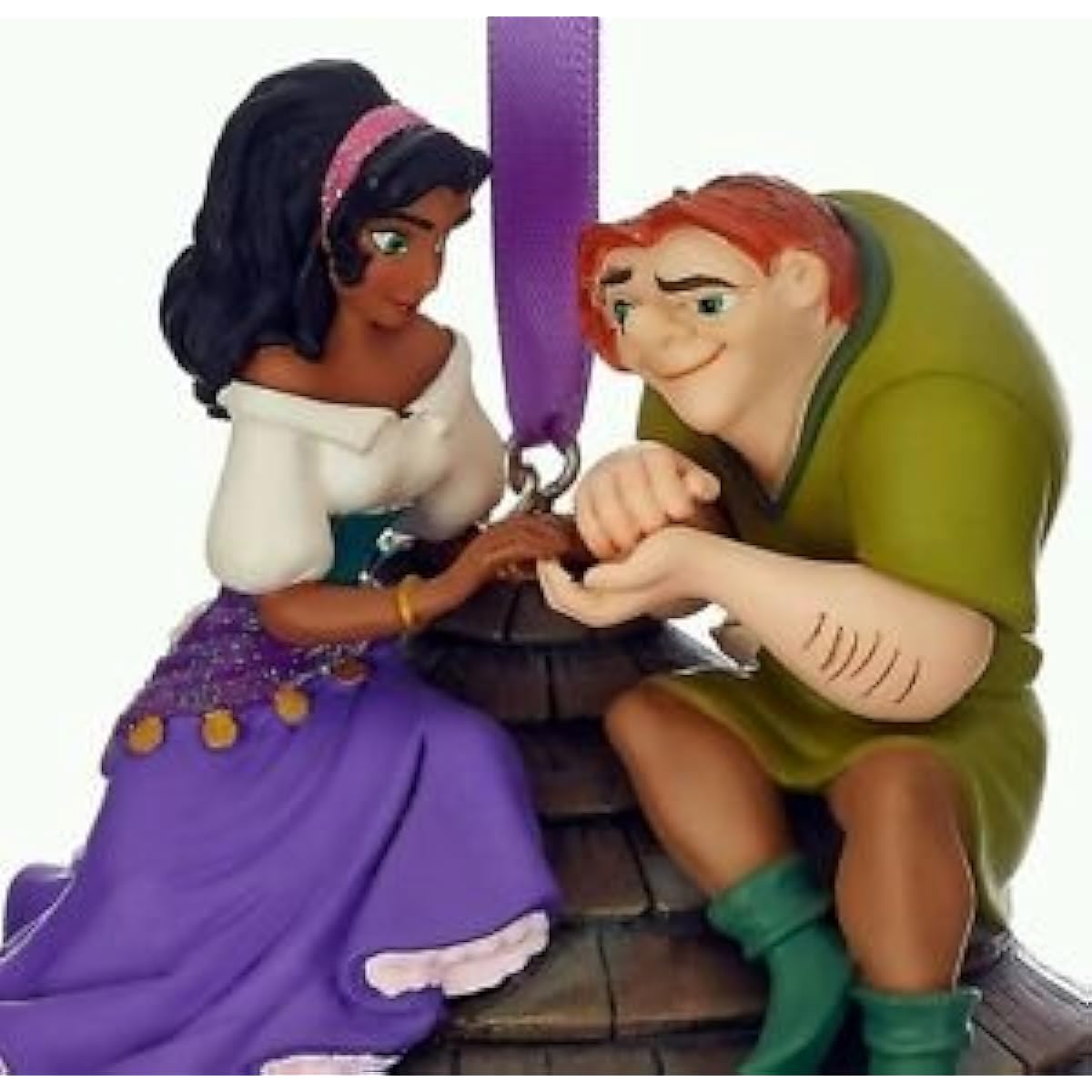 Disney The Hunting of Notre Dame Quasimodo and Esmeralda Sketchbook PVC Christmas Tree Holiday Ornament