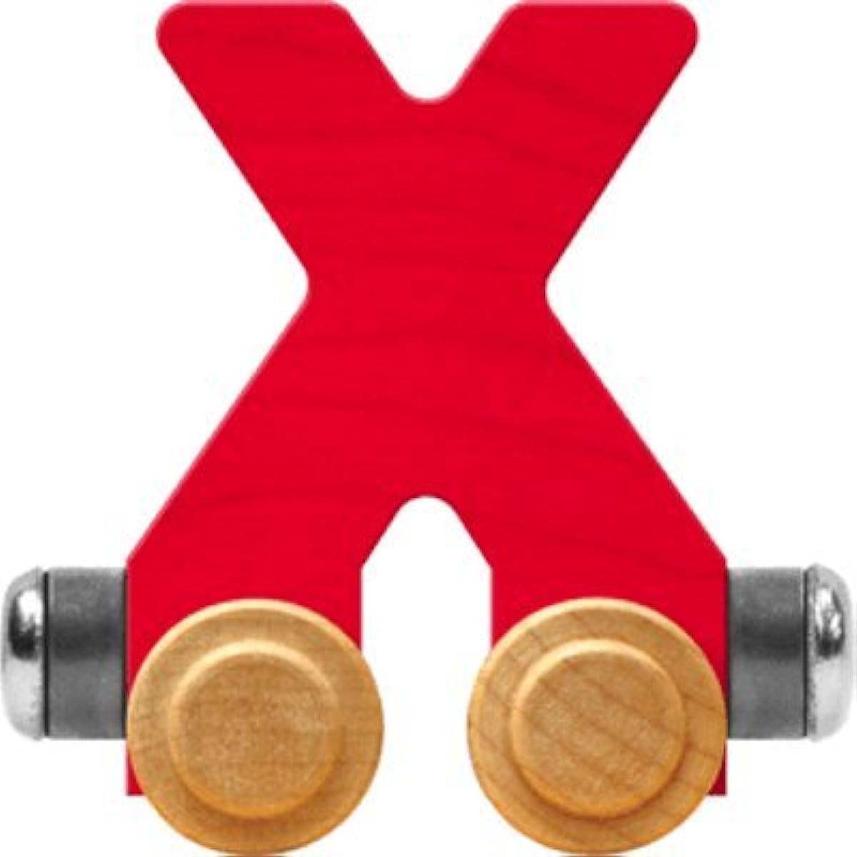 NameTrain Bright Letter Car X - Made in USA Red 10024R