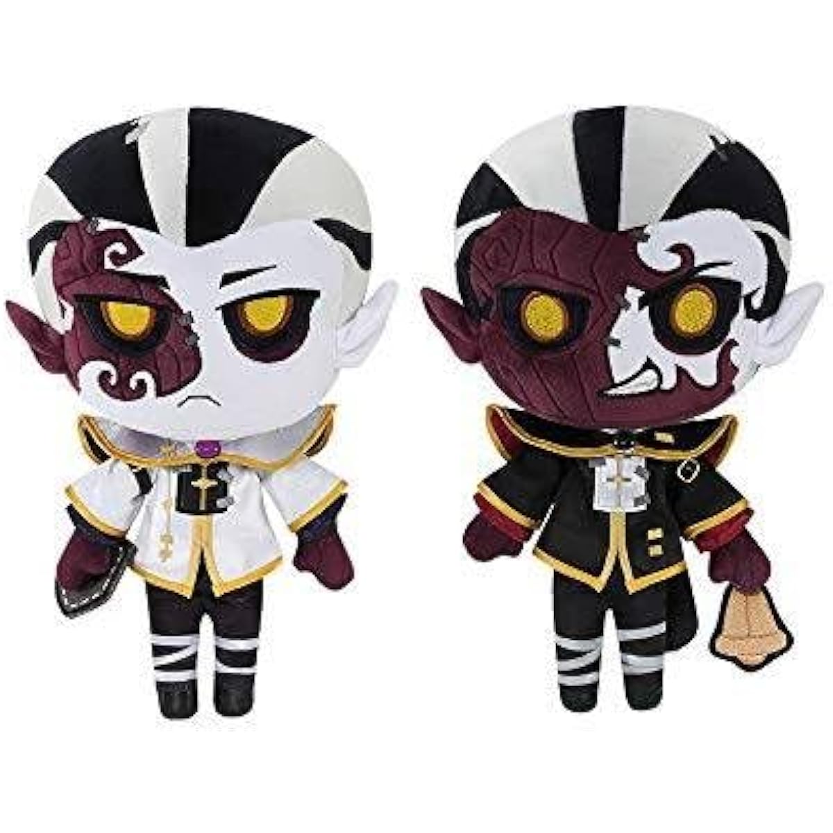 Identity V Fifth Personality Black and White Wu Jin Xie Bi'an Fan Wujiu Dress-up Doll Plush Toy Identity V Official Website Goods Cosplay Accessories Props Doll Gift Moe Goods Cute Halloween Gift (Xie Bi'an)