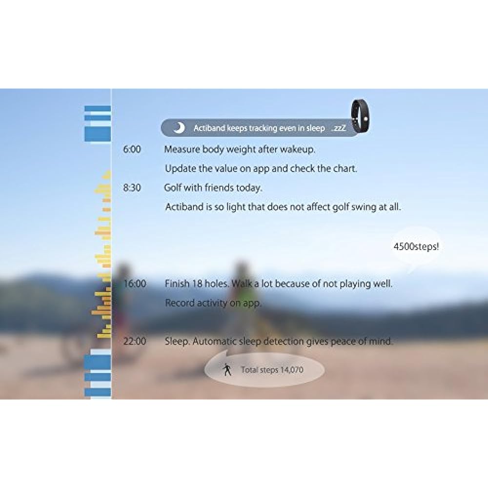 Toshiba (TOSHIBA) Toshiba wristband type activity meter Actiband Model number: WERAM1100