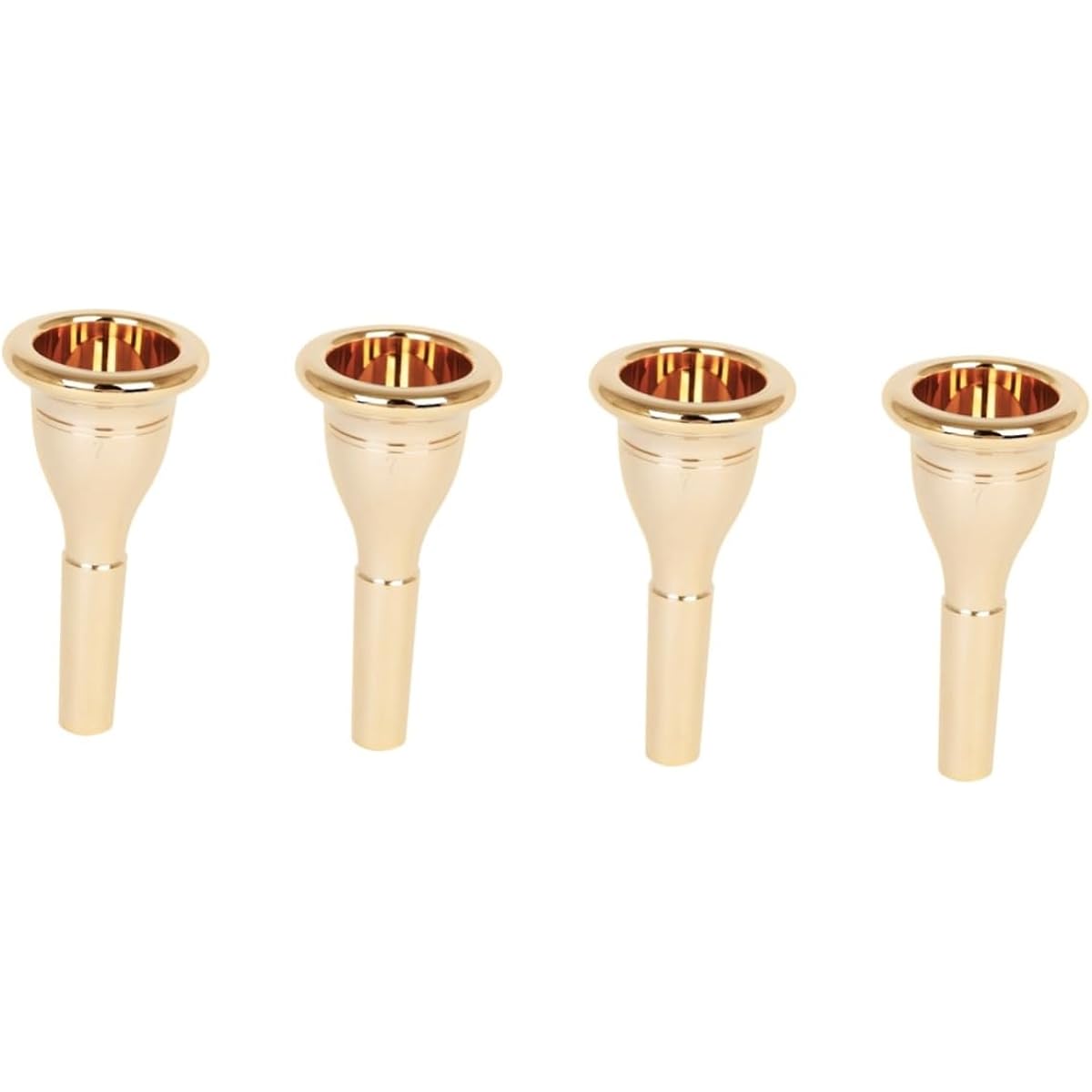 VICASKY 4pcs Large Mouthpiece Sousaphone Mouthpiece Cornet Mouthpiece Baritone Horn Mouthpiece Tuba Mouthpiece Metal Trombone Mellophone Marching Tuba