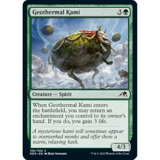 Magic: The Gathering - Geothermal God (186) - Foil - Kamikawa: Neon Dynasty
