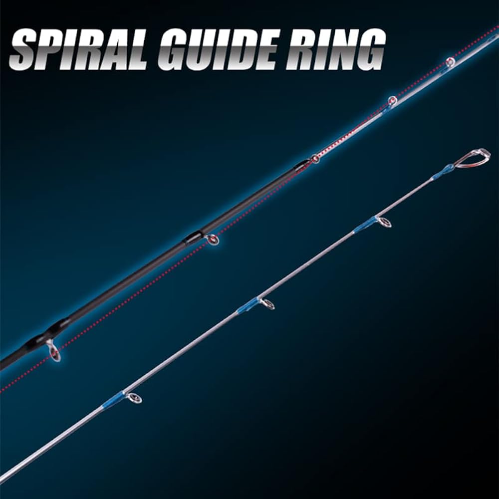 Offshore salt rod two-piece squid/octopus rod casting rod fishing boat rod [AC-165 80-80g] [AC-180 50-300g] [AC-662ML 40-70g] Rotary guide ring