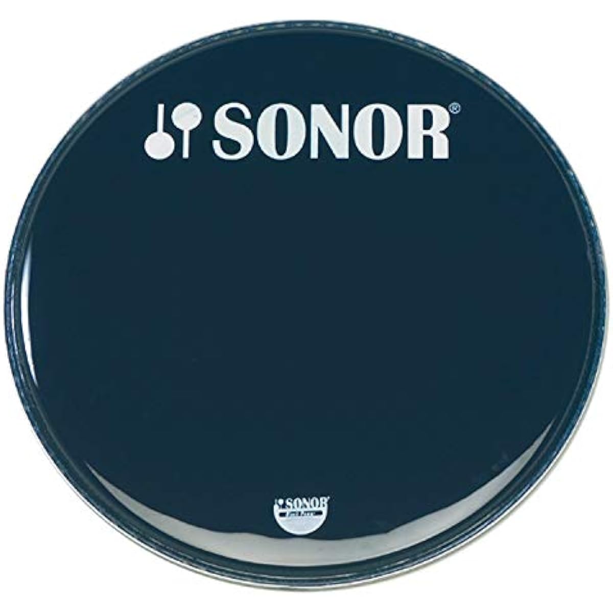 SONOR Bass drum head 22 inches black with logo SN-BP22B/L with SQ2 logo
