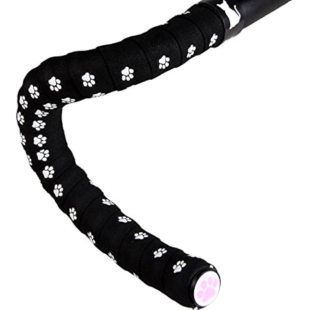POKEMARU Meow Tape Black/White Paw POK-L-CATPAWS-BK Black/White
