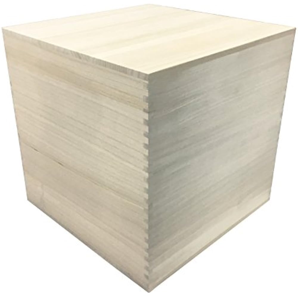 Paulownia box, high-grade paulownia box with locking specifications, cube/cube type, large size (can also be stored in a metal rack)
