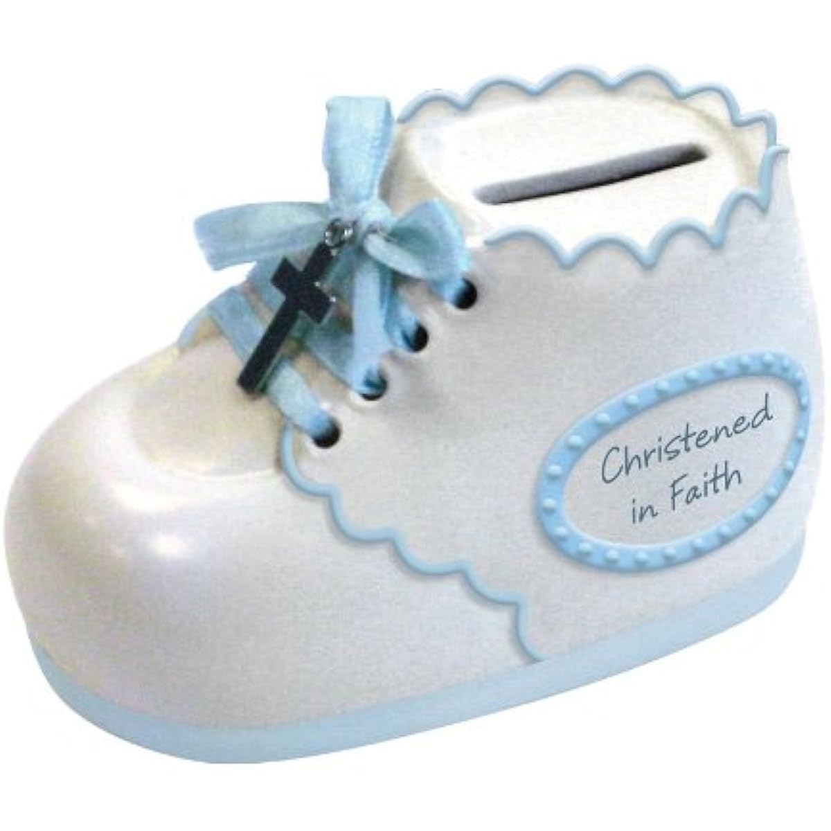 Enesco This is The Day Gifts by Greg Christening Booty Bank 2.25" Blue