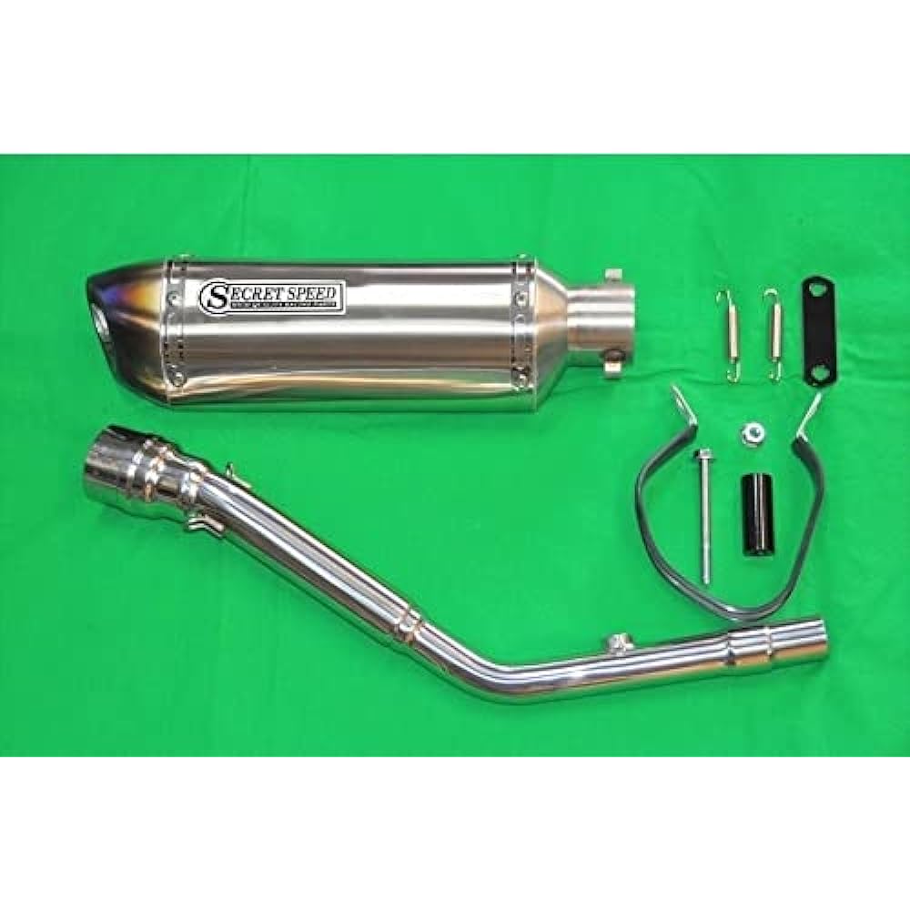 SECRET SPEED Kawasaki D Tracker 250 (KLX250) Slip-on Bike Muffler Irregular Motard SUS Stainless Steel Blue Muffler D-TRACKER ss-201-b07