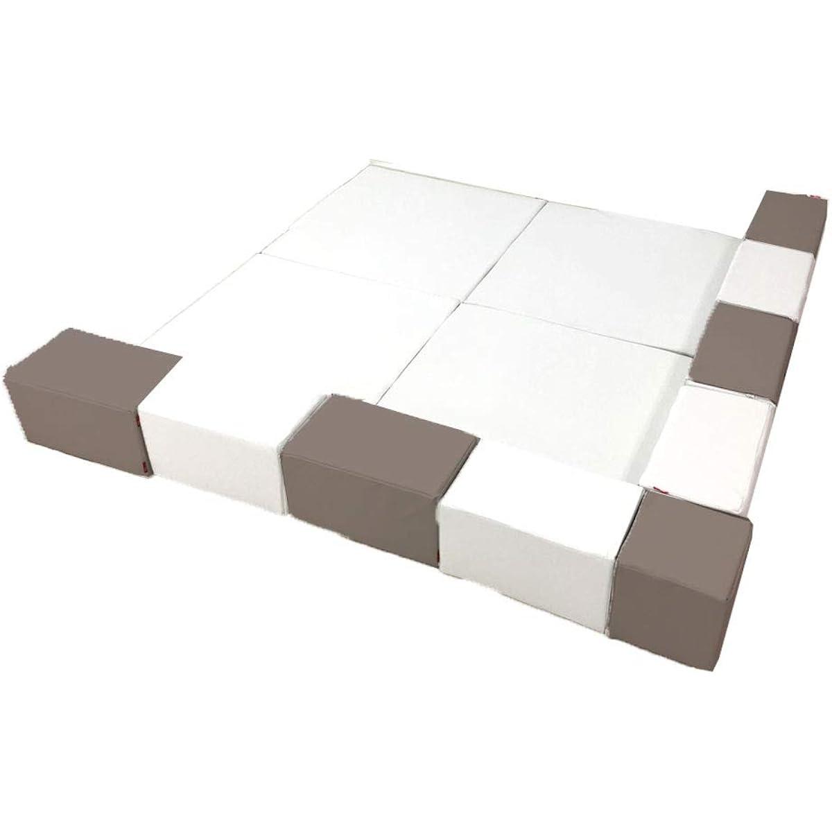 Kids Blocks F Set 201 x 201 cm Gray x White (B340-F-SET-S11)