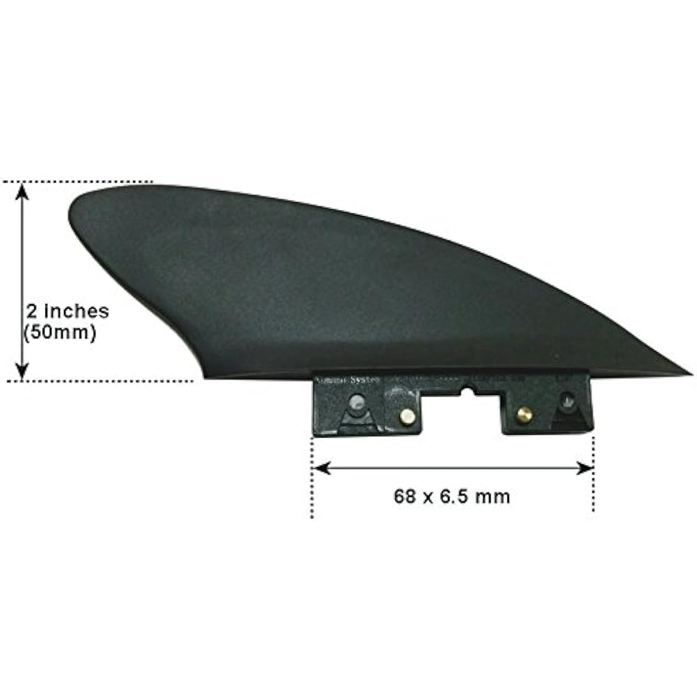 Click Fin 2" Side Fin for Inflatable, SUP, AirSUP, Minimum Flex River and Surf