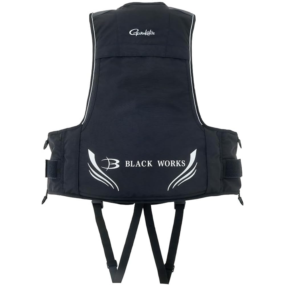 Gamakatsu Floating Vest GM2193 Black (BLACK WORKS) M