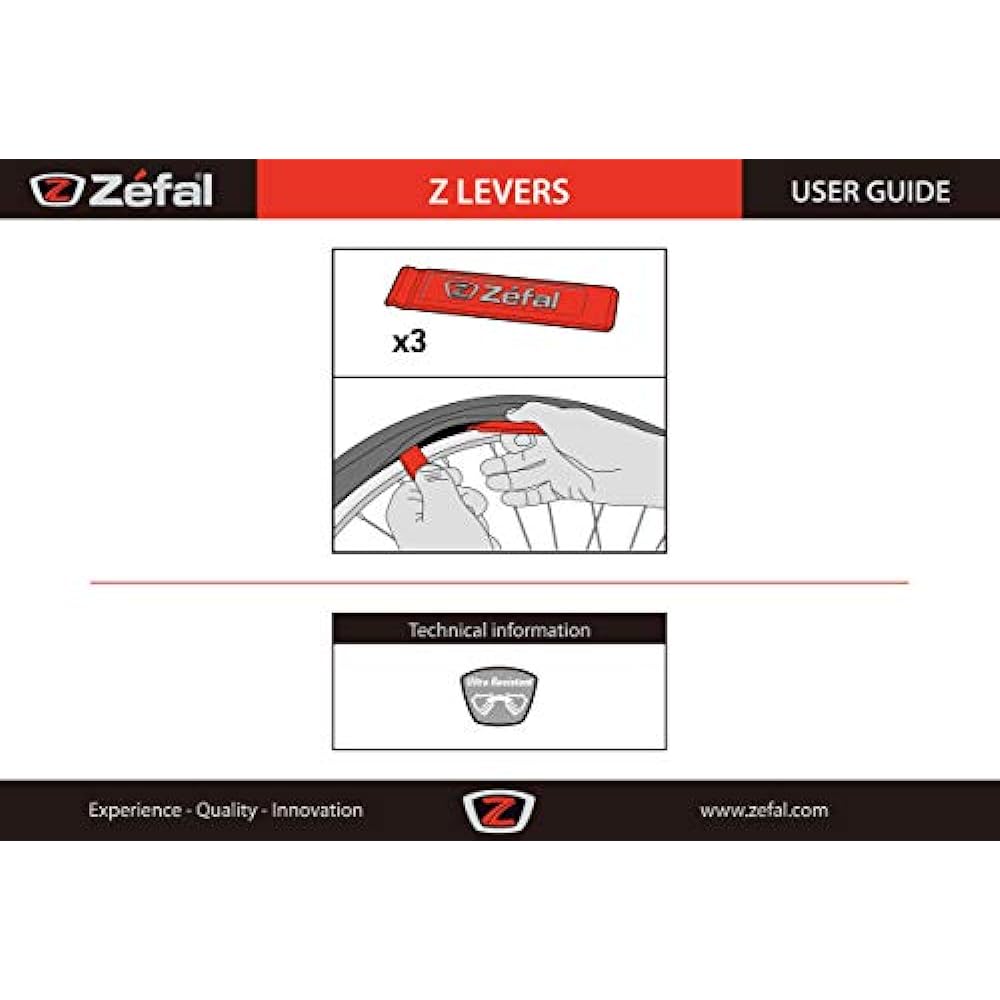 Zefal Tire Lever Z-Lever [Z-LEVERS] Made of Resin