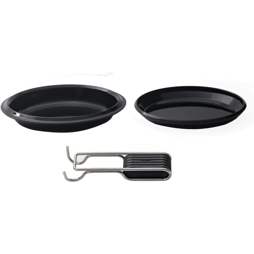 Object Made in Japan Enamel Skillet Plate 25cm Black