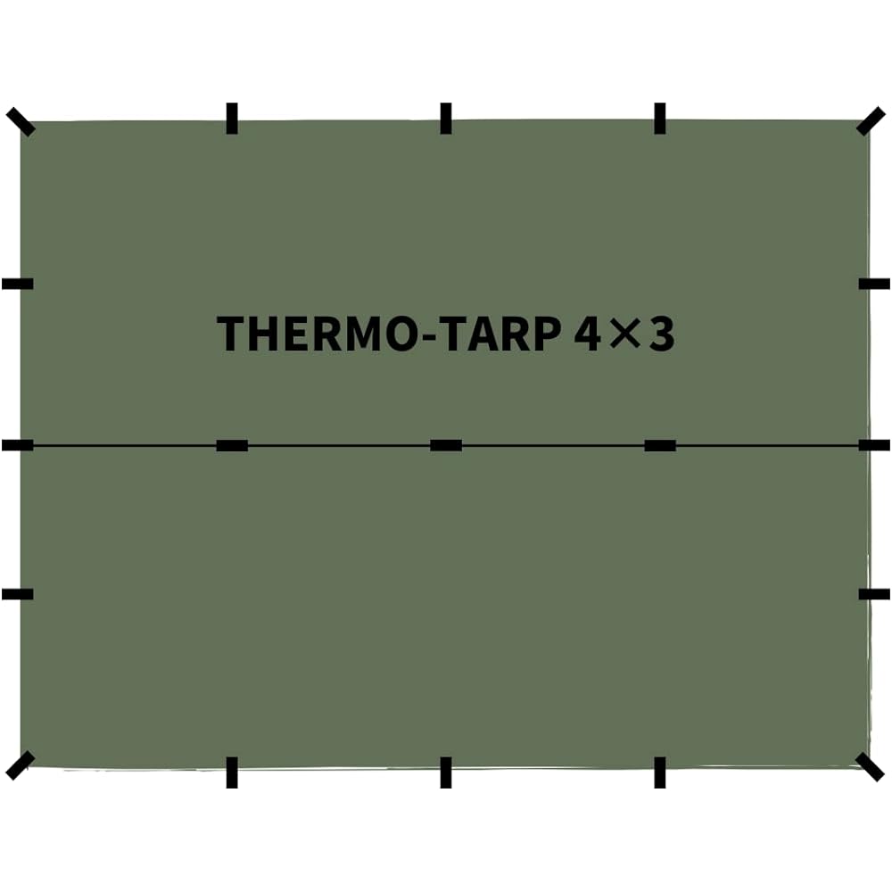 [BUSHMEN travel gear] [BUSHMEN travel gear] (4m x 3m) Thermo Tarp Genuine Japanese Product Thermo-Tarp