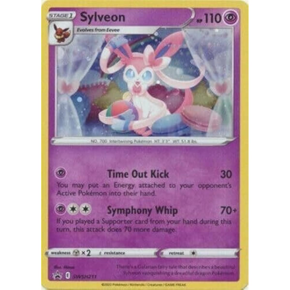 Pokemon - Sylveon SWSH211 - Black Star Promo - Cosmic Holo Foil Single Card