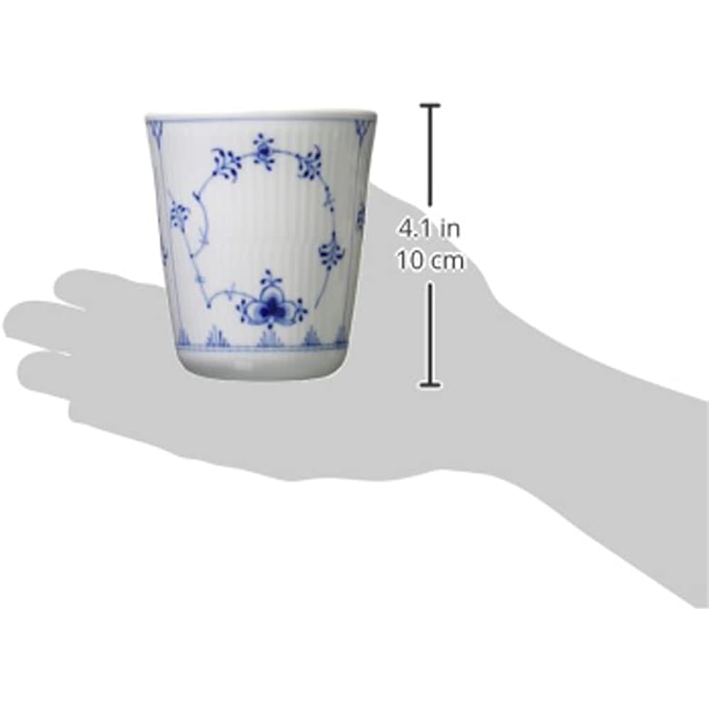 [Regular Imported Product] Royal Copenhagen Blue Fluted Plain Style Cup 300ml Wedding Gift 1024749