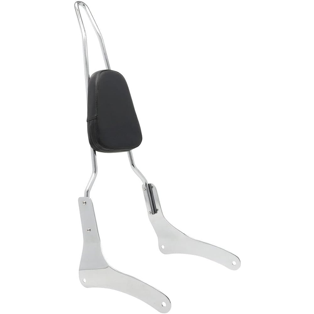 Value Sissy Bar Backrest with Comfortable Pad to fit Kawasaki Vulcan 900 VN900 1996-2018 (Chrome)