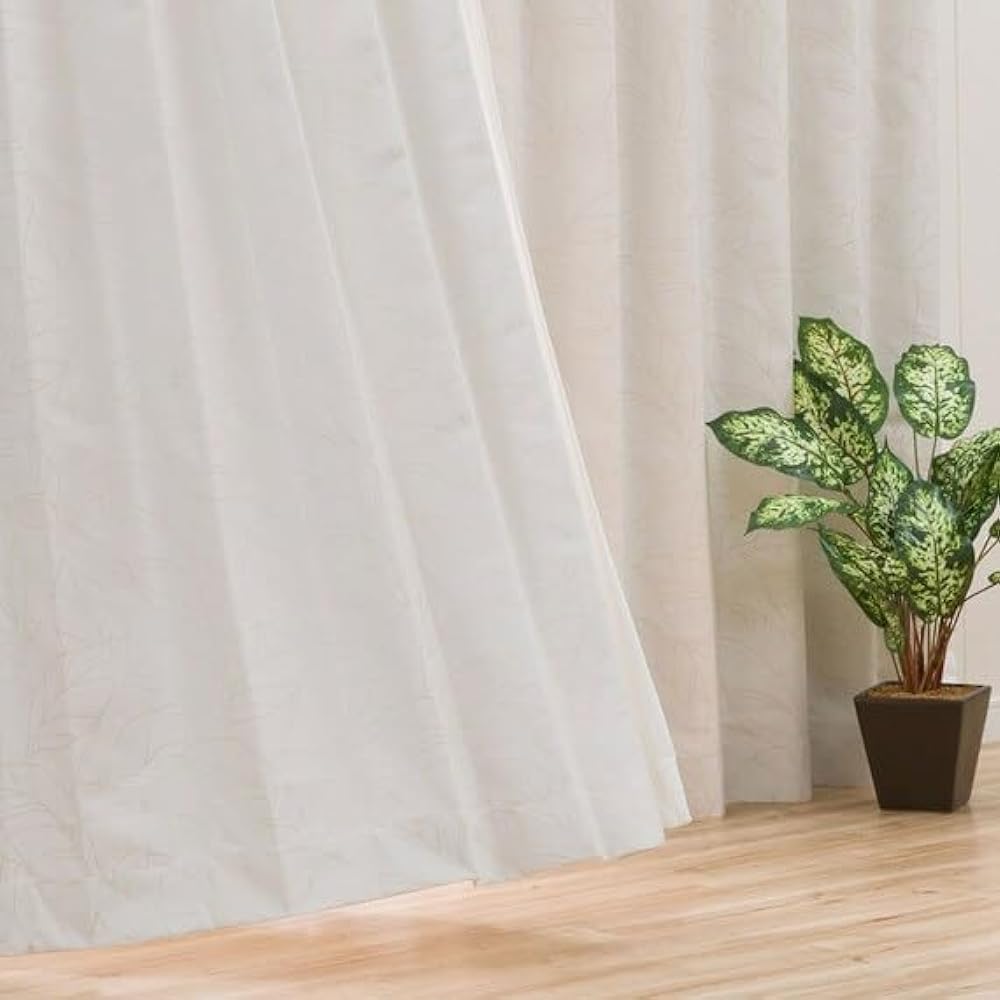 NITORI Class 1 Blackout, Heat Insulation, Sound Insulation Curtains Lila Ivory 100X220X2 7325338
