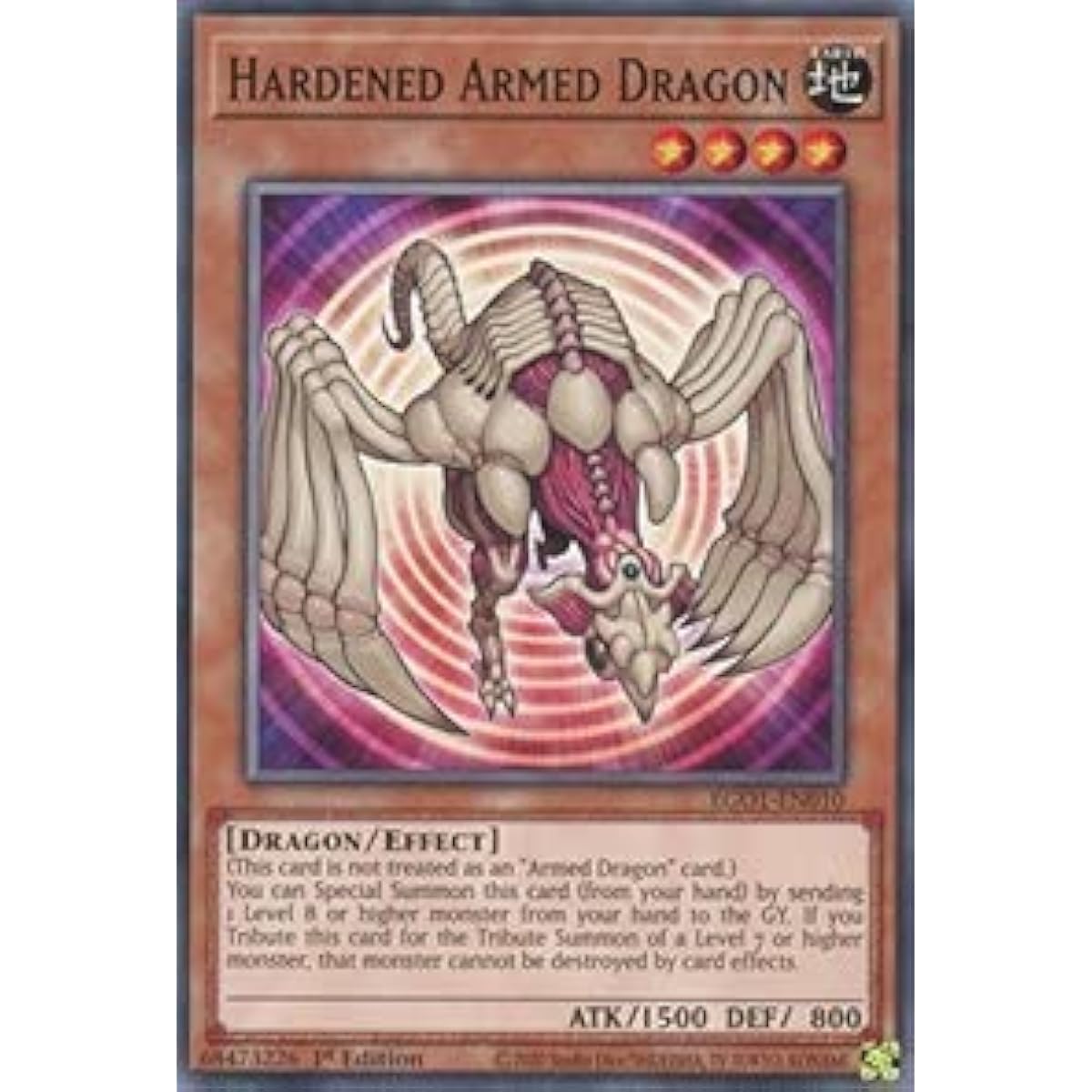 Hardened Armored Dragon - EGO1-EN010 - Common - 1st Edition.