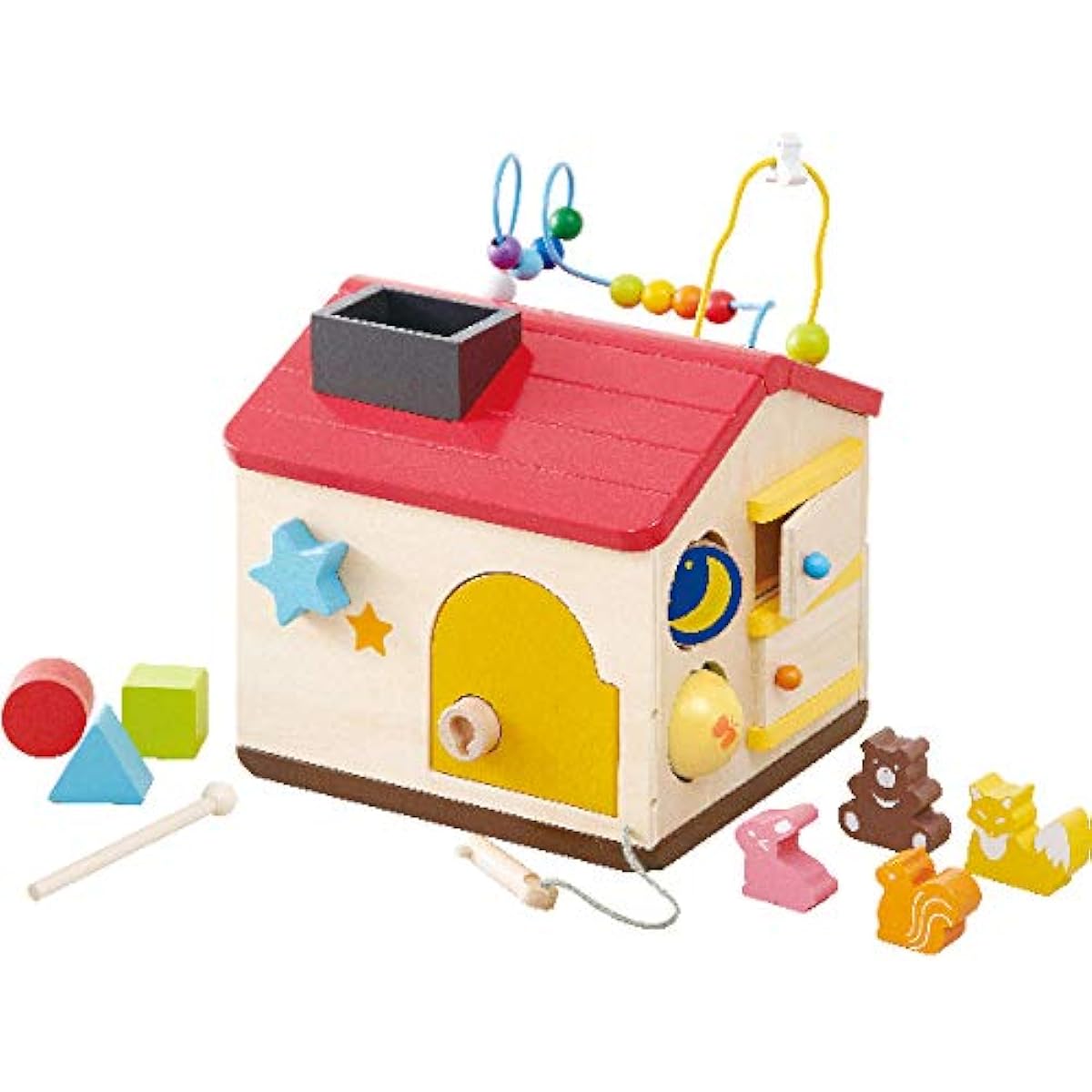 ED-INTER Wooden Toys Welcome! Forest Excitement House (for ages 1 and up)