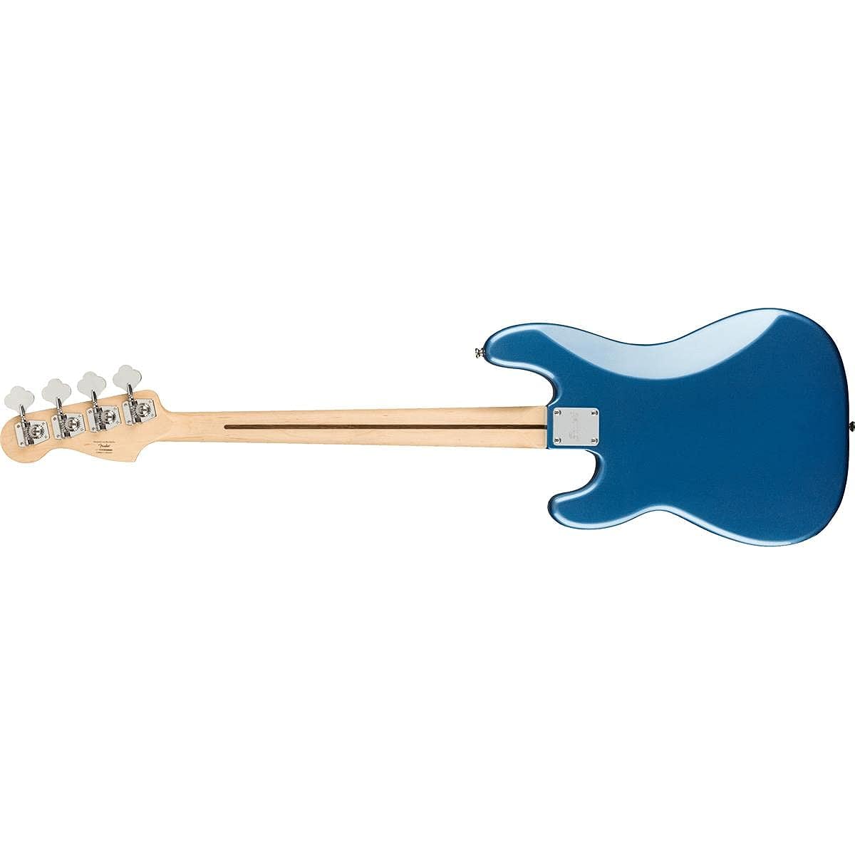Squier by Fender Electric Bass Affinity Series™ Precision Bass® PJ, Laurel Fingerboard, Black Pickguard, Lake Placid Blue with Soft Case
