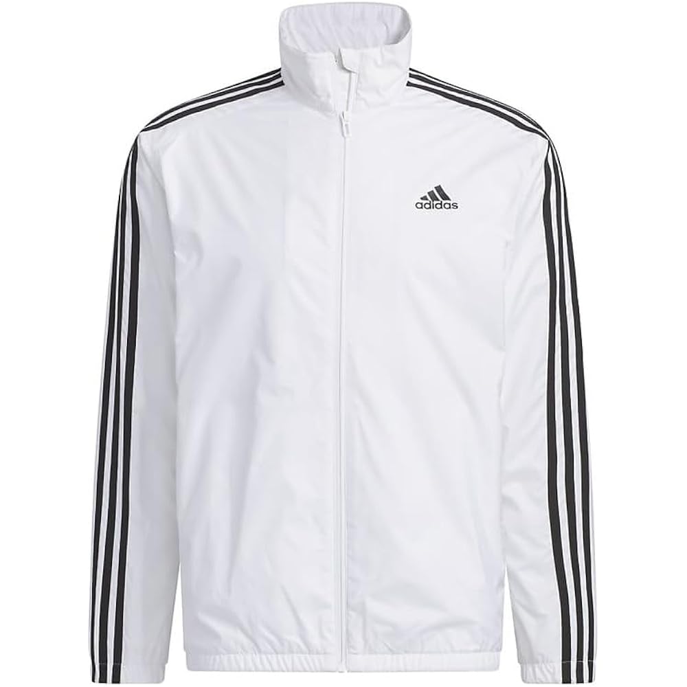 Adidas Jersey Top 3 Stripes Regular Fit WIND. RDY Windbreaker Jacket IJL65 Men's