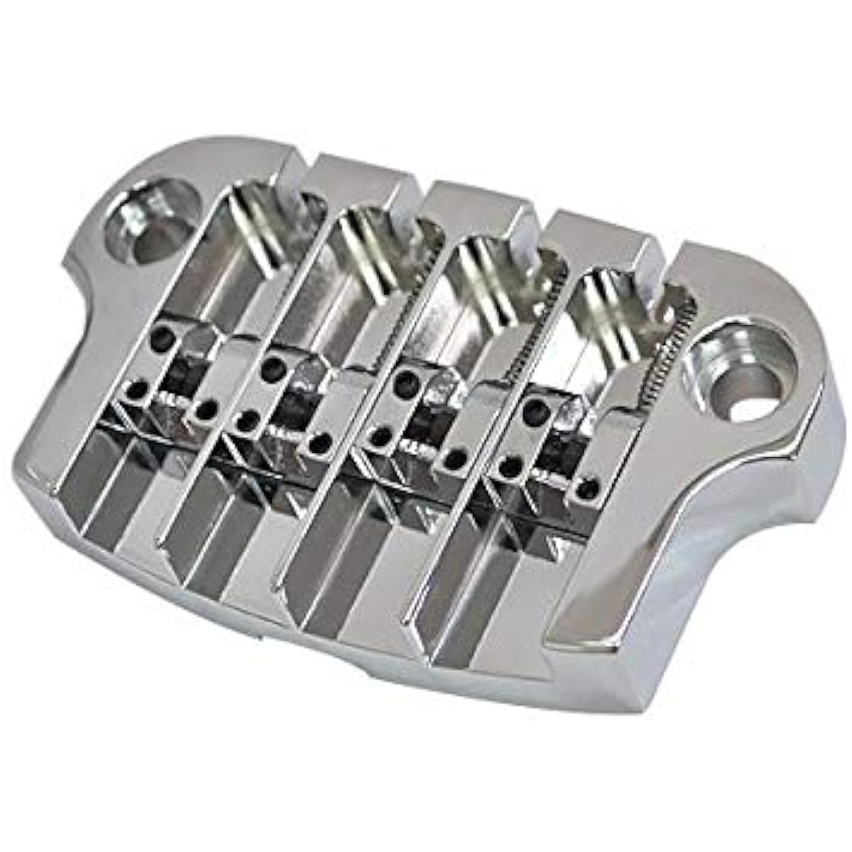 HIP SHOT Bass Bridge 3 Point Super Tone Bass Bridge Chrome