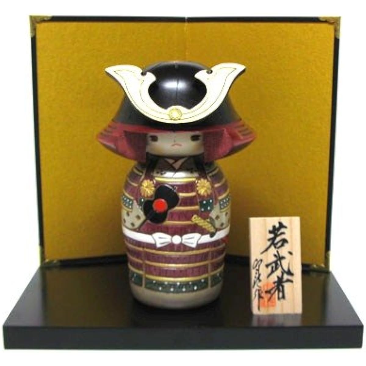 Crafts, souvenirs for overseas, handmade, Japanese Kokeshi, made by Usaburo, Boys' Festival, May doll, Kokeshi, young warrior