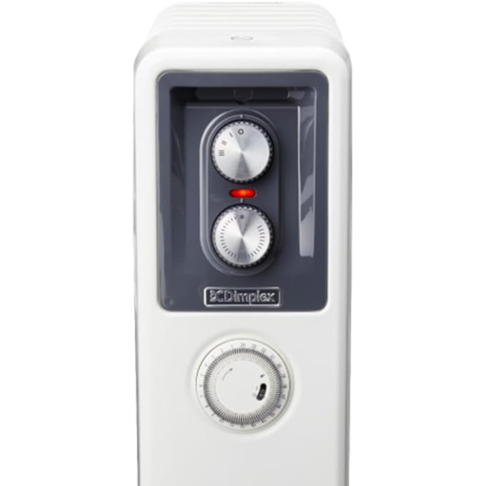 Dimplex Electric Heater Oil Free Heater KECR B02 WH 8~10 tatami Energy Saving Timer Function Safety Device White KECR12Ti