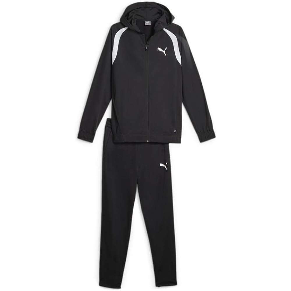 PUMA 678446 Men's Jersey Top and Bottom Set Training Hooded Poly Suit