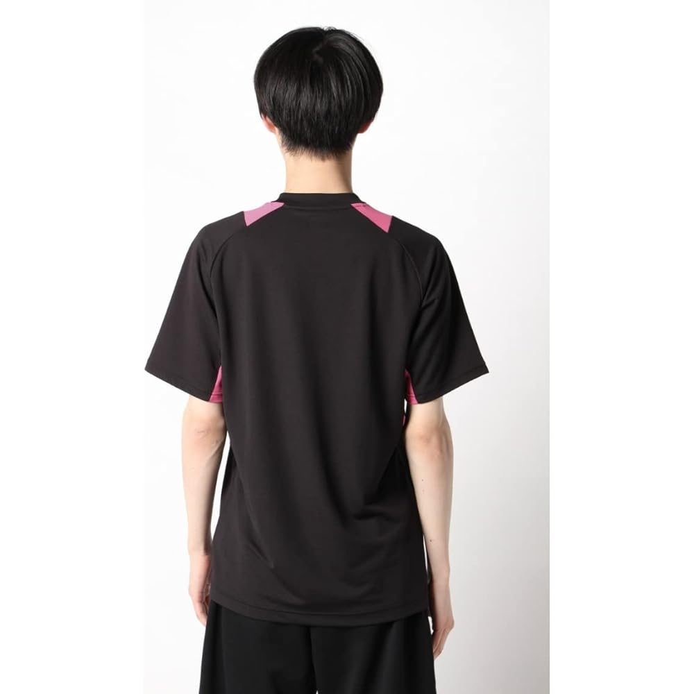 DESCENTE T-Shirt, Short Sleeve Game Shirt, Volleyball Standard, Sweat Absorbent, Quick Drying, Dry Stretch, Unisex, Men's, Women's, Practice, Club Activities, Club