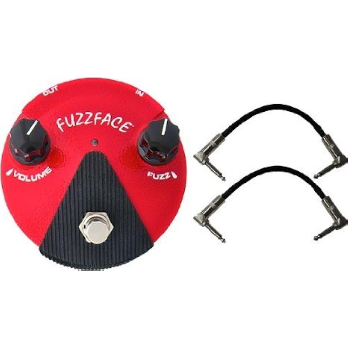 [Parallel import goods] Dunlop FFM2 Red Germanium Fuzz Face Mini Pedal w/ Patch Cables