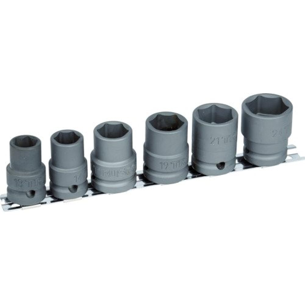 TRUSCO Impact Socket Set of 9, Drive Angle 19.0mm T69SET