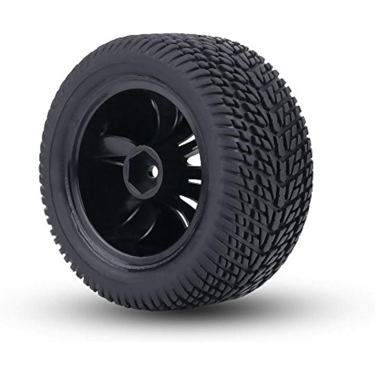 RC Car Wheels Black RC Car Tires Constant Resistance RC Car Hub Tires for 1:12 RC Car Racing Car Truck