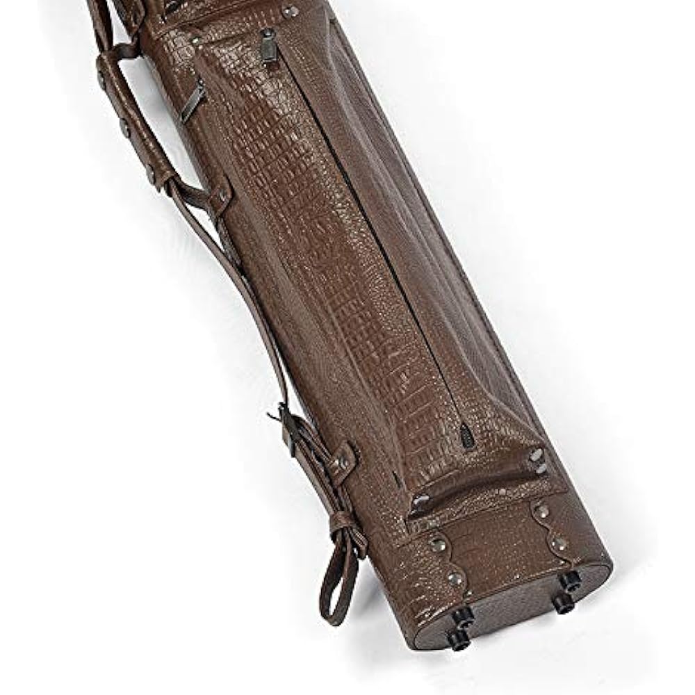 [Daisei] Billiard cue case (dark brown crocodile style (2×4) 9BR)