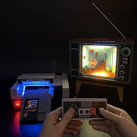 ASTEM LED Kit for LEGO Nintendo Entertainment System 71374 (Lights Only, Lego Set Not Included).