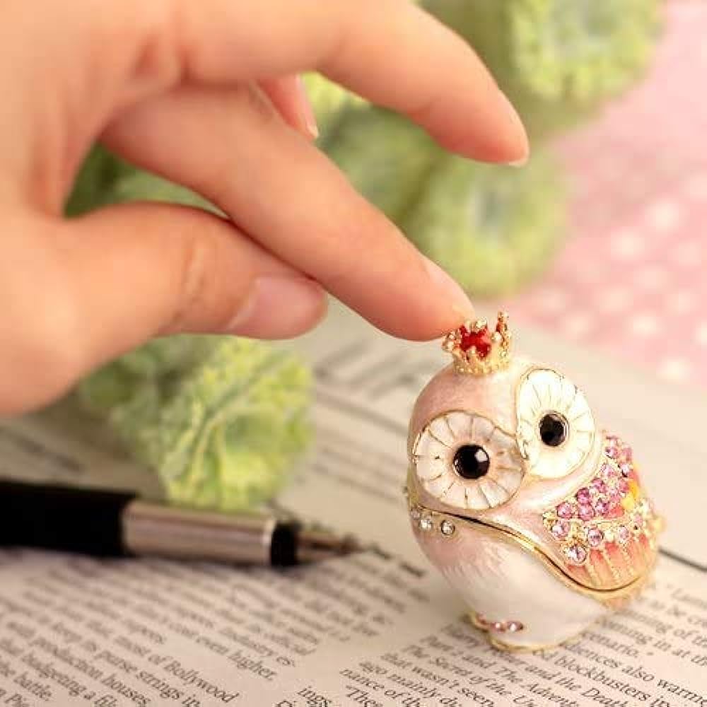 ＜ [Online Only] Owl Set＞ Pink Crowned Owl & Owl Fairy Blue Search for "12-set60 Owl Set" [Pierce Directly Managed Shop]
