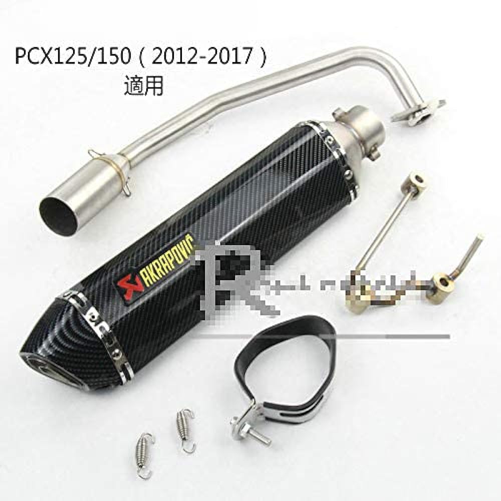 Motorcycle Exhaust Port Exhaust Pipe Intermediate Pipe Motorcycle Silencer Slip-on Muffler Motorcycle Muffler Full Exhaust Honda HONDA PCX125/150 (2012-2017) Inlet 50.8mm Applicable