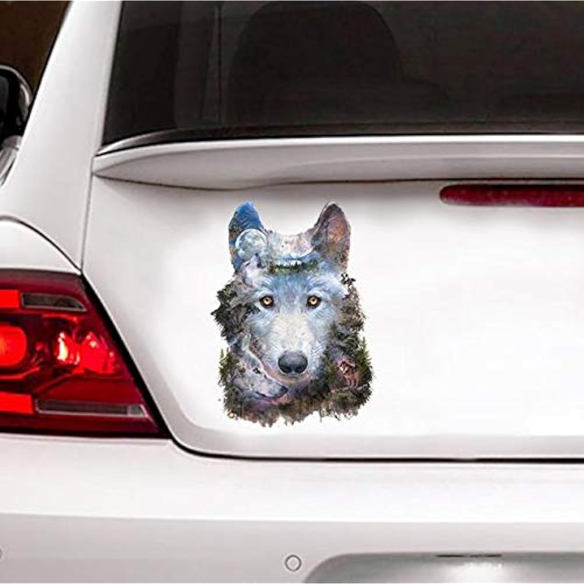 Gift of the Sea Wolf Car Decal Wall Decal Sticker Set of 2 Realistic Car Sticker Design Series 9 Sizes 10" x 10"