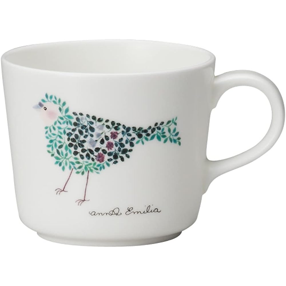 NARUMI Cup Saucer Set, Anna Emilia, For Tea and Coffee, Pair Set, 220cc, Microwave Warming, Dishwasher Safe, 96697-23167P