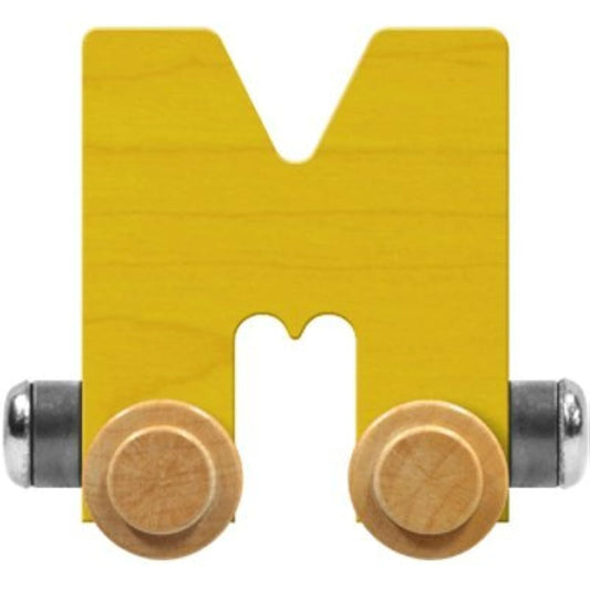 NameTrain Bright Letter Car M - Made in the USA Yellow 10013Y