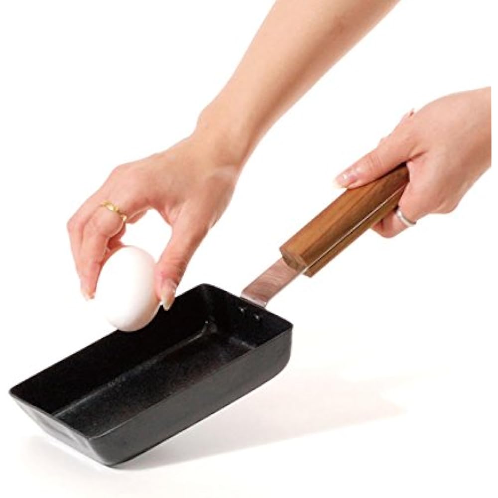 Form Ready ambai Made in Japan Compatible with electromagnetic cooker ambai Tamagoyaki Square FSK-001 Black