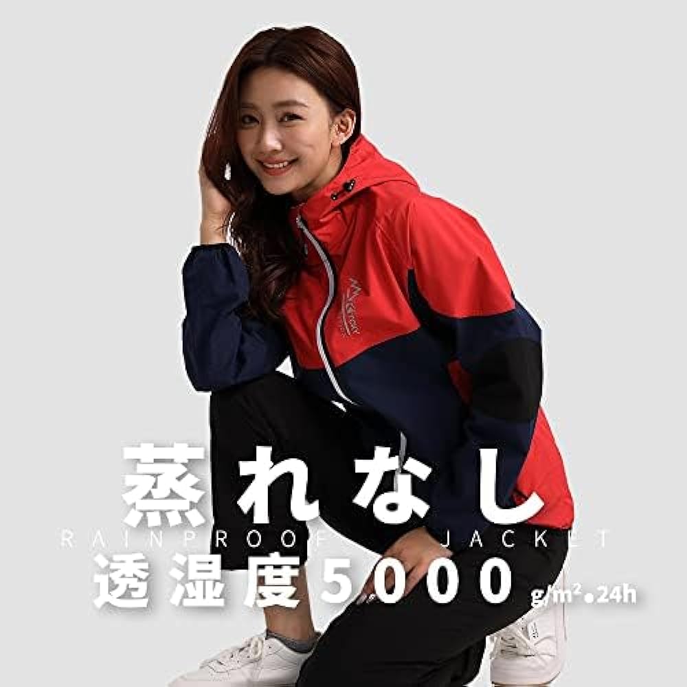 [Arashiyama] Women's Rainwear, Top and Bottom Set, Golf, Rain Suit, Raincoat, Mountain Parka, Waterproof, Lightweight, Bicycle