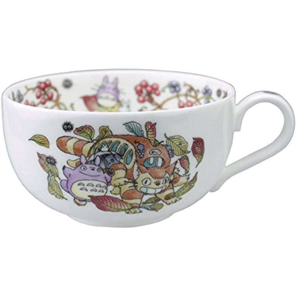 Totoro My Neighbor Totoro Milk Tea Cup & Saucer Saruto Ribara Edition [Coffee Cup Coffee Bowl Dish Noritake My Neighbor Totoro Tea Cup Tea Bowl Dish...