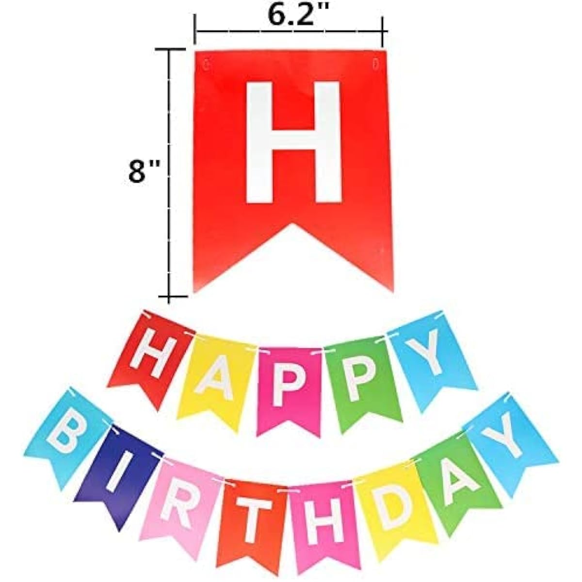 Happy Birthday Banner (Colorful with Flower Balls)