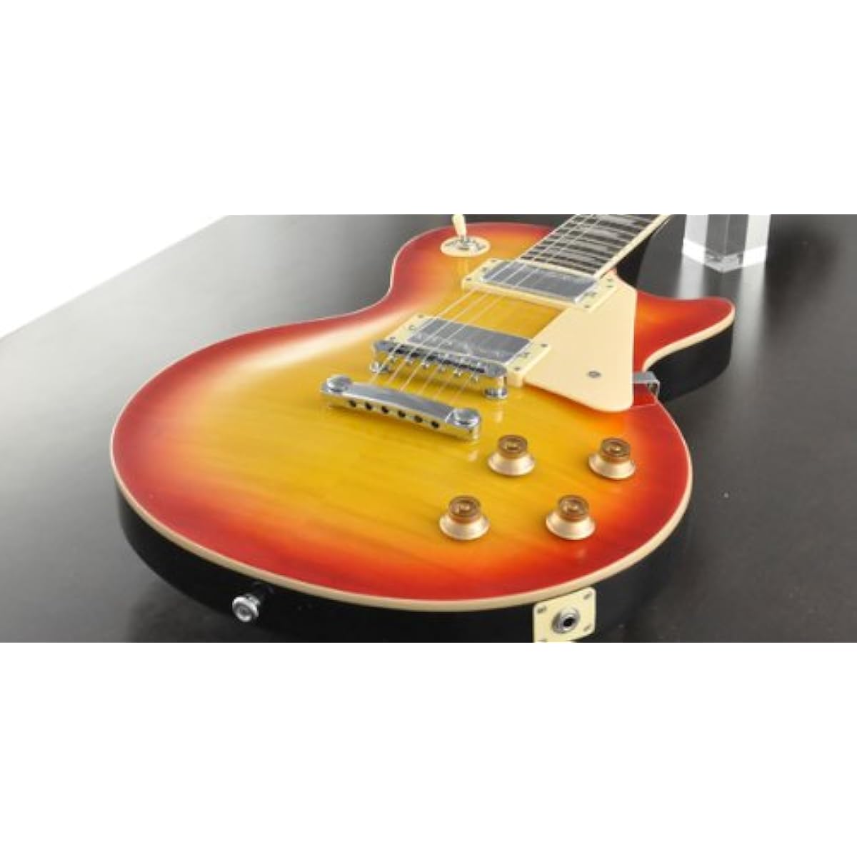 PLAYTECH Electric Guitar LP-400 Flame Top Cherry Sunburst
