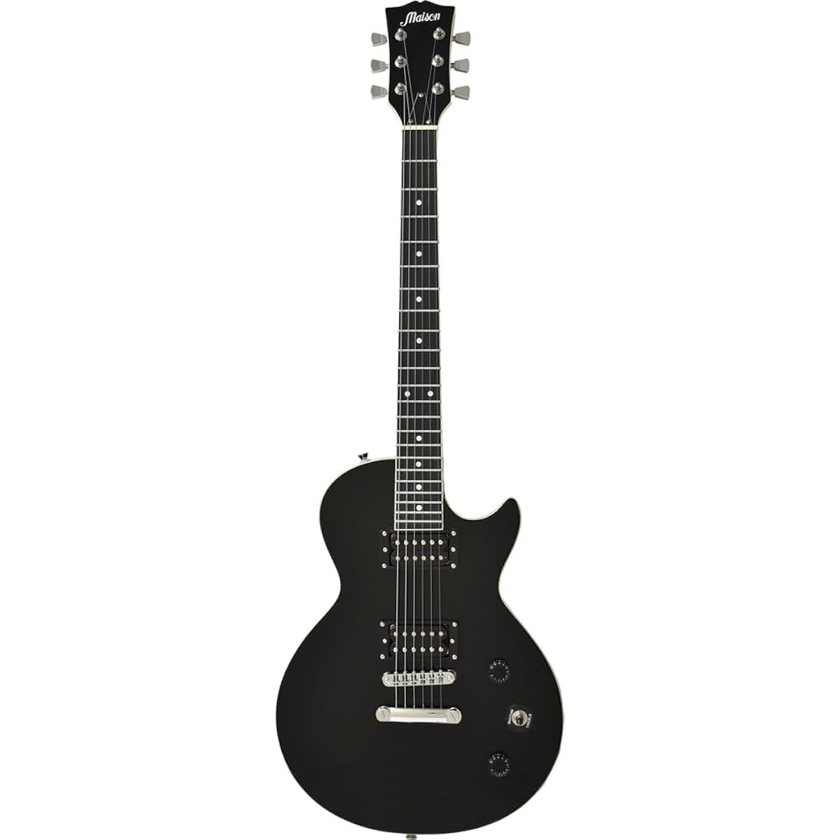 Maison Electric Guitar Les Paul Type LP-20F/BK (Soft case, shielded cable included)