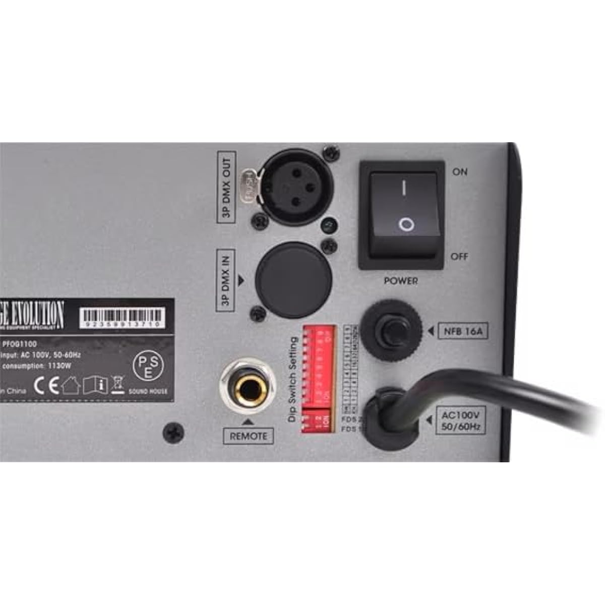 STAGE EVOLUTION Fog Machine with 1100W Heater, DMX512 Compatible