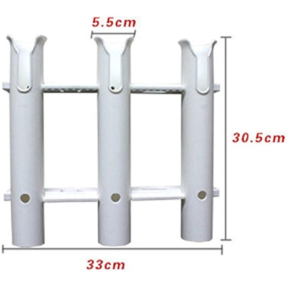 [mikan] 3 row rod holder set of 2 fishing rod holder fishing rod holder with mounting screws